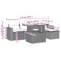 vidaXL 6-tlg. Garten-Sofagarnitur mit Kissen Grau Poly Rattan vidaXL 6-tlg. Garten-Sofagarnitur mit Kissen Grau Poly Rattan