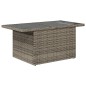 vidaXL 10-tlg. Garten-Sofagarnitur mit Kissen Grau Poly Rattan vidaXL 10-tlg. Garten-Sofagarnitur mit Kissen Grau Poly Rattan