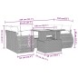 vidaXL 7-tlg. Garten-Sofagarnitur mit Kissen Grau Poly Rattan vidaXL 7-tlg. Garten-Sofagarnitur mit Kissen Grau Poly Rattan