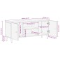 vidaXL TV-Schrank 105x33x46 cm Massivholz Mango vidaXL TV-Schrank 105x33x46 cm Massivholz Mango