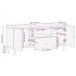 vidaXL TV-Schrank 105x33x46 cm Massivholz Mango vidaXL TV-Schrank 105x33x46 cm Massivholz Mango
