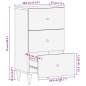 vidaXL Beistellschrank 40x33x75 cm Massivholz Mango vidaXL Beistellschrank 40x33x75 cm Massivholz Mango