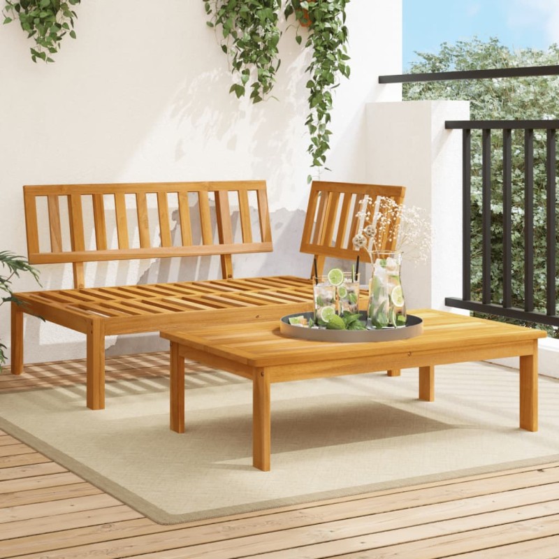 vidaXL 2-tlg. Garten-Sofagarnitur aus Paletten Massivholz Akazie vidaXL 2-tlg. Garten-Sofagarnitur aus Paletten Massivholz Akazie
