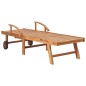 Sonnenliegen 2 Stk. mit Tisch und Auflagen Massivholz Teak Sonnenliegen 2 Stk. mit Tisch und Auflagen Massivholz Teak