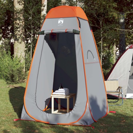 vidaXL Sichtschutzzelt Grau und Orange Pop-Up Wasserdicht