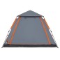 vidaXL Kuppel-Campingzelt 5 Personen Grau und Orange Quick Release vidaXL Kuppel-Campingzelt 5 Personen Grau und Orange Quick Release