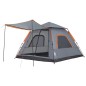vidaXL Kuppel-Campingzelt 5 Personen Grau und Orange Quick Release vidaXL Kuppel-Campingzelt 5 Personen Grau und Orange Quick Release