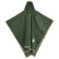 vidaXL Regenponcho mit Kapuze 2-in-1-Design Grün 223x145 cm