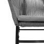 vidaXL Gartenstühle 2 Stk. mit Kissen Grau Poly Rattan vidaXL Gartenstühle 2 Stk. mit Kissen Grau Poly Rattan