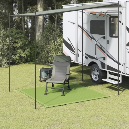vidaXL Zeltteppich Hellgrün 250x250 cm HDPE