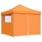 vidaXL Partyzelt Faltbar Pop-Up mit 4 Seitenteilen Orange vidaXL Partyzelt Faltbar Pop-Up mit 4 Seitenteilen Orange