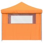 vidaXL Partyzelt Faltbar Pop-Up mit 4 Seitenteilen Orange vidaXL Partyzelt Faltbar Pop-Up mit 4 Seitenteilen Orange