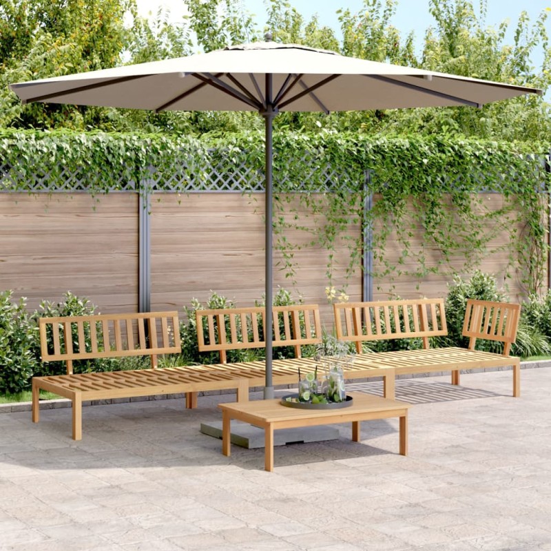 vidaXL 4-tlg. Garten-Sofagarnitur aus Paletten Massivholz Akazie vidaXL 4-tlg. Garten-Sofagarnitur aus Paletten Massivholz Akazie