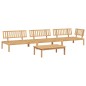vidaXL 4-tlg. Garten-Sofagarnitur aus Paletten Massivholz Akazie vidaXL 4-tlg. Garten-Sofagarnitur aus Paletten Massivholz Akazie