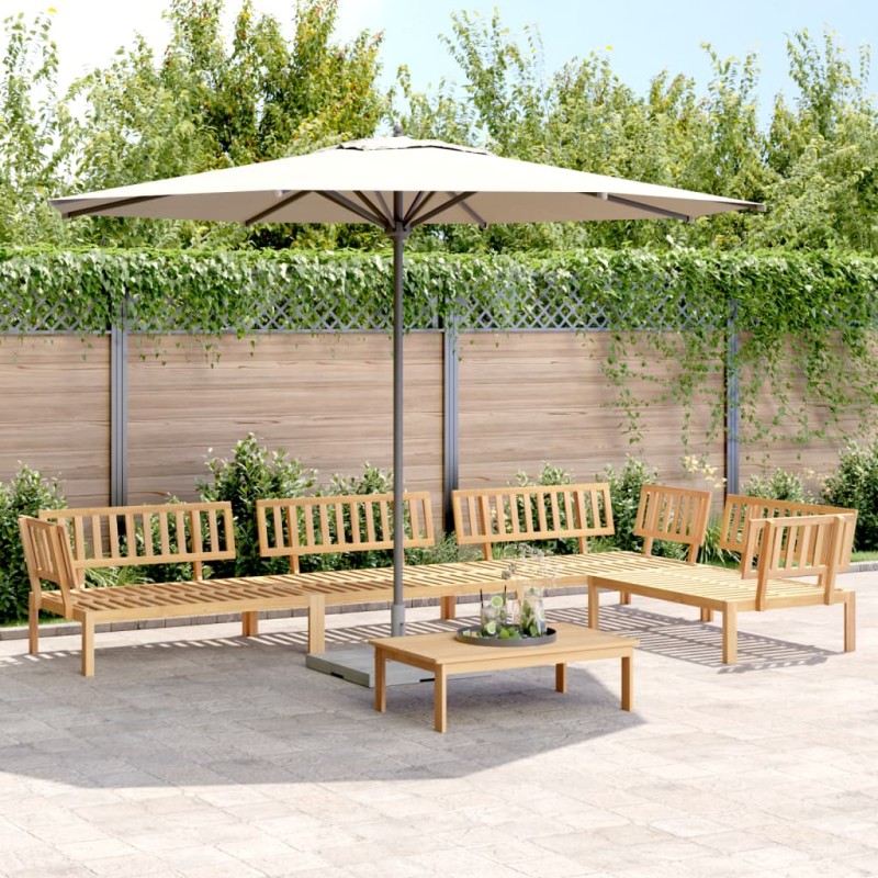 vidaXL 5-tlg. Garten-Sofagarnitur aus Paletten Massivholz Akazie vidaXL 5-tlg. Garten-Sofagarnitur aus Paletten Massivholz Akazie