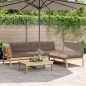 vidaXL 4-tlg. Garten-Sofagarnitur aus Paletten mit Kissen Akazienholz vidaXL 4-tlg. Garten-Sofagarnitur aus Paletten mit Kissen Akazienholz