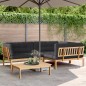 vidaXL 4-tlg. Garten-Sofagarnitur aus Paletten mit Kissen Akazienholz vidaXL 4-tlg. Garten-Sofagarnitur aus Paletten mit Kissen Akazienholz