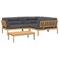 vidaXL 4-tlg. Garten-Sofagarnitur aus Paletten mit Kissen Akazienholz vidaXL 4-tlg. Garten-Sofagarnitur aus Paletten mit Kissen Akazienholz