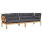 vidaXL Garten-Ecksofas aus Paletten 2 Stk mit Kissen Massivholz Akazie vidaXL Garten-Ecksofas aus Paletten 2 Stk mit Kissen Massivholz Akazie