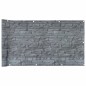 vidaXL Garten-Sichtschutz Leistenstein-Optik Grau 300x90 cm PVC vidaXL Garten-Sichtschutz Leistenstein-Optik Grau 300x90 cm PVC