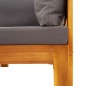 vidaXL 4-tlg. Garten-Sofagarnitur mit Kissen Massivholz Akazie vidaXL 4-tlg. Garten-Sofagarnitur mit Kissen Massivholz Akazie