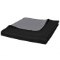 vidaXL Zweiseitige Tagesdecke Gesteppt Schwarz/Grau 230x260 cm vidaXL Zweiseitige Tagesdecke Gesteppt Schwarz/Grau 230x260 cm