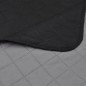 vidaXL Zweiseitige Tagesdecke Gesteppt Schwarz/Grau 230x260 cm vidaXL Zweiseitige Tagesdecke Gesteppt Schwarz/Grau 230x260 cm