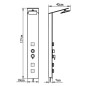 vidaXL Duschpaneel-System Glas Braun vidaXL Duschpaneel-System Glas Braun