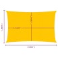 vidaXL Sonnensegel 160 g/m² Rechteckig Gelb 2x3 m HDPE vidaXL Sonnensegel 160 g/m² Rechteckig Gelb 2x3 m HDPE