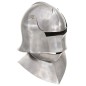 vidaXL Mittelalterlicher Ritterhelm Antik Replik LARP Silbern Stahl vidaXL Mittelalterlicher Ritterhelm Antik Replik LARP Silbern Stahl
