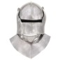 vidaXL Mittelalterlicher Ritterhelm Antik Replik LARP Silbern Stahl vidaXL Mittelalterlicher Ritterhelm Antik Replik LARP Silbern Stahl