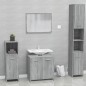vidaXL Badmöbel-Set Grau Sonoma Holzwerkstoff vidaXL Badmöbel-Set Grau Sonoma Holzwerkstoff