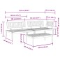 vidaXL 3-tlg. Garten-Sofagarnitur aus Paletten Massivholz Akazie vidaXL 3-tlg. Garten-Sofagarnitur aus Paletten Massivholz Akazie