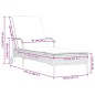 vidaXL Sonnenliege mit Rollen und Auflage Schwarz Poly Rattan vidaXL Sonnenliege mit Rollen und Auflage Schwarz Poly Rattan