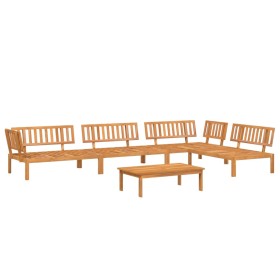 vidaXL 5-tlg. Garten-Sofagarnitur aus Paletten Massivholz Akazie