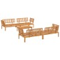 vidaXL 5-tlg. Garten-Sofagarnitur aus Paletten Massivholz Akazie vidaXL 5-tlg. Garten-Sofagarnitur aus Paletten Massivholz Akazie