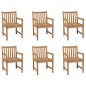 Gartenstühle 6 Stk. Massivholz Teak Gartenstühle 6 Stk. Massivholz Teak