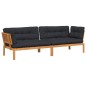 vidaXL Garten-Ecksofas aus Paletten mit Kissen 2 Stk Massivholz Akazie vidaXL Garten-Ecksofas aus Paletten mit Kissen 2 Stk Massivholz Akazie