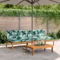 vidaXL Garten-Mittelsofas aus Paletten mit Kissen 2 Stk. Akazienholz vidaXL Garten-Mittelsofas aus Paletten mit Kissen 2 Stk. Akazienholz