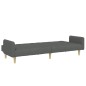 vidaXL Schlafsofa 2-Sitzer mit Fußhocker Dunkelgrau Stoff vidaXL Schlafsofa 2-Sitzer mit Fußhocker Dunkelgrau Stoff
