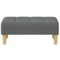 vidaXL Schlafsofa 2-Sitzer mit Fußhocker Dunkelgrau Stoff vidaXL Schlafsofa 2-Sitzer mit Fußhocker Dunkelgrau Stoff