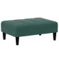 vidaXL Schlafsofa 2-Sitzer mit Fußhocker Dunkelgrün Samt vidaXL Schlafsofa 2-Sitzer mit Fußhocker Dunkelgrün Samt