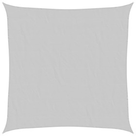 vidaXL Sonnensegel Hellgrau 4x4 m 100% Polyester Oxford