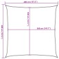 vidaXL Sonnensegel Hellgrau 4x4 m 100% Polyester Oxford vidaXL Sonnensegel Hellgrau 4x4 m 100% Polyester Oxford