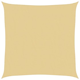 vidaXL Sonnensegel Sandfarbe 6x6 m 100% Polyester Oxford
