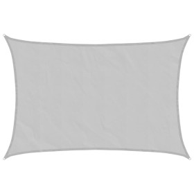 vidaXL Sonnensegel Hellgrau 4,5x3 m 100% Polyester Oxford