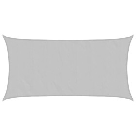 vidaXL Sonnensegel Hellgrau 5x2,5 m 100% Polyester Oxford