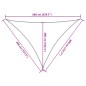 vidaXL Sonnensegel Hellgrau 4x4x5,8 m 100% Polyester Oxford vidaXL Sonnensegel Hellgrau 4x4x5,8 m 100% Polyester Oxford