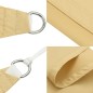 vidaXL Sonnensegel Sandfarbe 6x6x6 m 100% Polyester Oxford vidaXL Sonnensegel Sandfarbe 6x6x6 m 100% Polyester Oxford