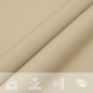 vidaXL Sonnensegel Beige 7x5x5 m 100% Polyester Oxford vidaXL Sonnensegel Beige 7x5x5 m 100% Polyester Oxford